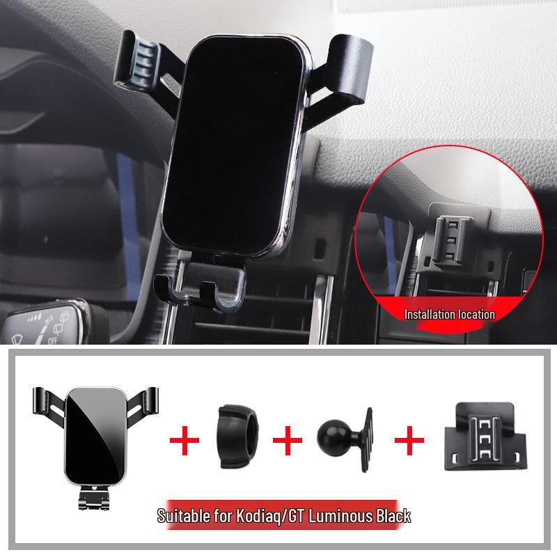 Wireless Charging Phone Holder for 2017-2022 Skoda Kodiaq/GT with Navigation Compatibility