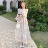 Super Fairy Gentle Wind Romantic French Chic Dopamine Floral Dress New Temperament Pendulum Dress Women's Spring