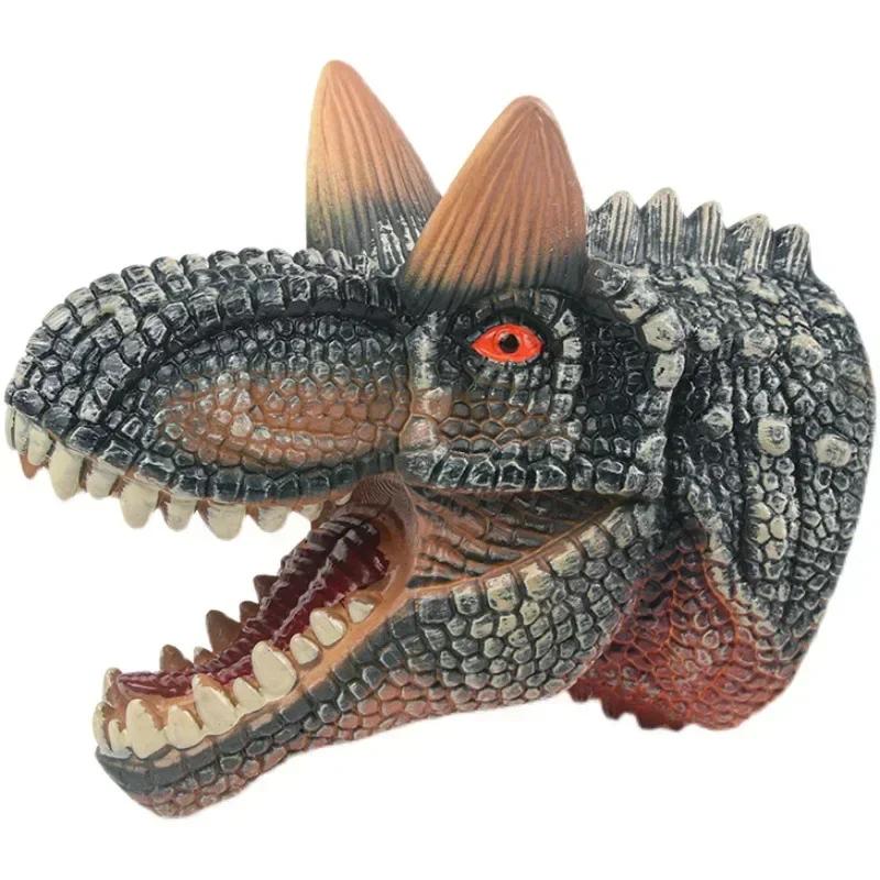 Dino Hand Puppet Soft Role Play Toy Early Development Activity Toy Animal Hand Puppet Toy for Boys Kids Girls Birthday Gifts
