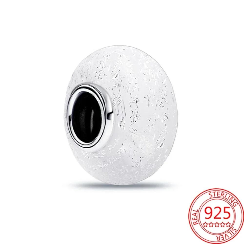 Perles en Verre de Murano Colorées Breloque Vague en Verre Perles en Verre Ondulé Charms S'adaptent aux Bracelets de Marque Bijoux en Cuivre pour Femmes Cadeau