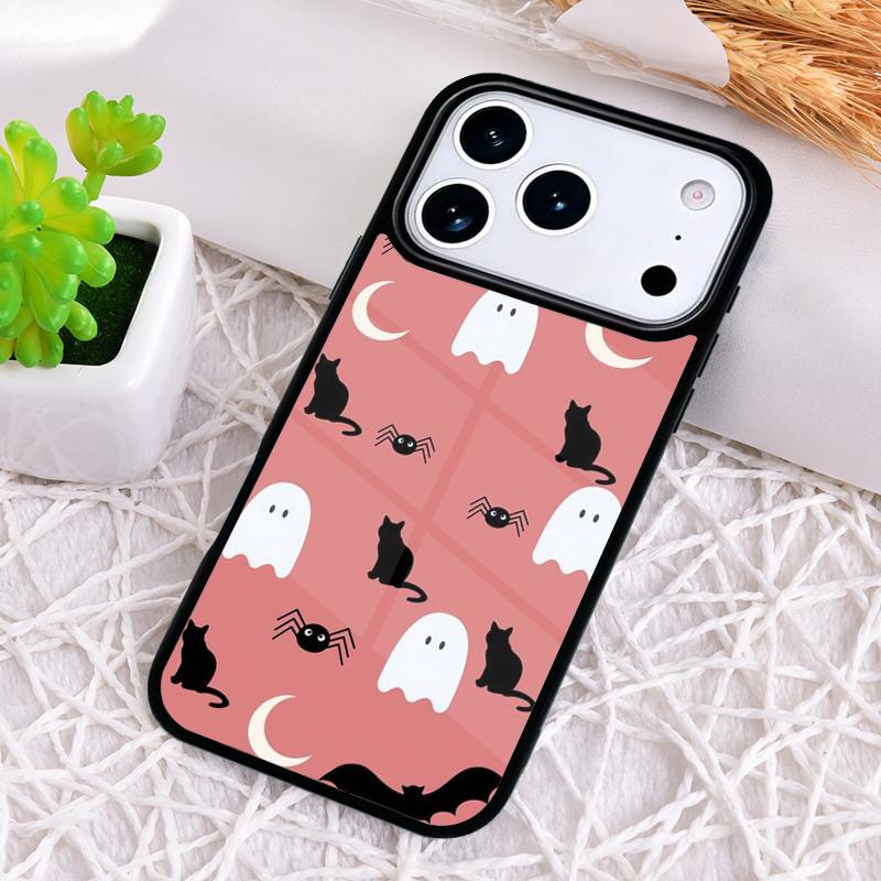 BOO Halloween Ghosts Phone Case for iPhone 17 Air 16 15 11 12 14 13 Pro Max Shockproof Cover