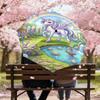 1PC Unicorn Fantasy Umbrella-8-Rib Reinforced Portable Folding Travel Suitable for All Seasons Outdoor Daily Use  -J0363