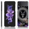 Luxury Case For Samsung Galaxy Z Flip 4 3 5G Black PC Hard Phone Cases Fashion Back Cover ZFlip Funda Mandala 12 Constellations