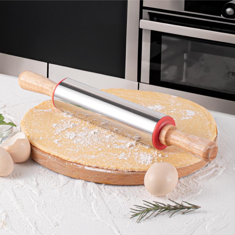 1PC,High-quality Food-grade Essential Kitchen Baking Tool Rolling Pin for Pie, Cake Skin, Biscuit, Pastry Dough