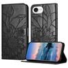 For iPhone 16e Case Sunflower Imprinted Wallet Stand Folio Flip Leather Cover