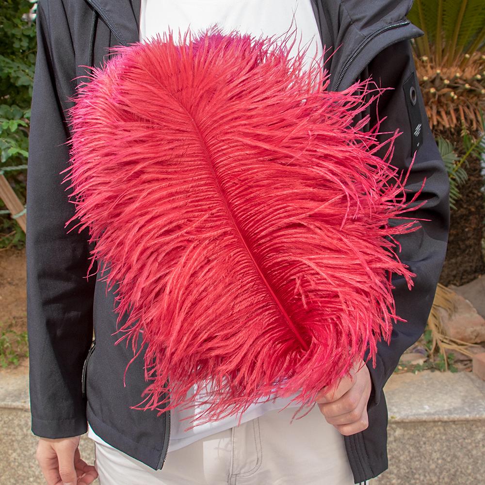 10PCS Big Ostrich Feathers 15-60cm for DIY Craft Wedding Table Center Decor Ostrich Plumas Carnival Party Stage Accessories Bulk