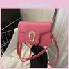 Trendy Small Square Bag For Women Fashionable Casual Crossbody Purse In Black White Or Rose Pink