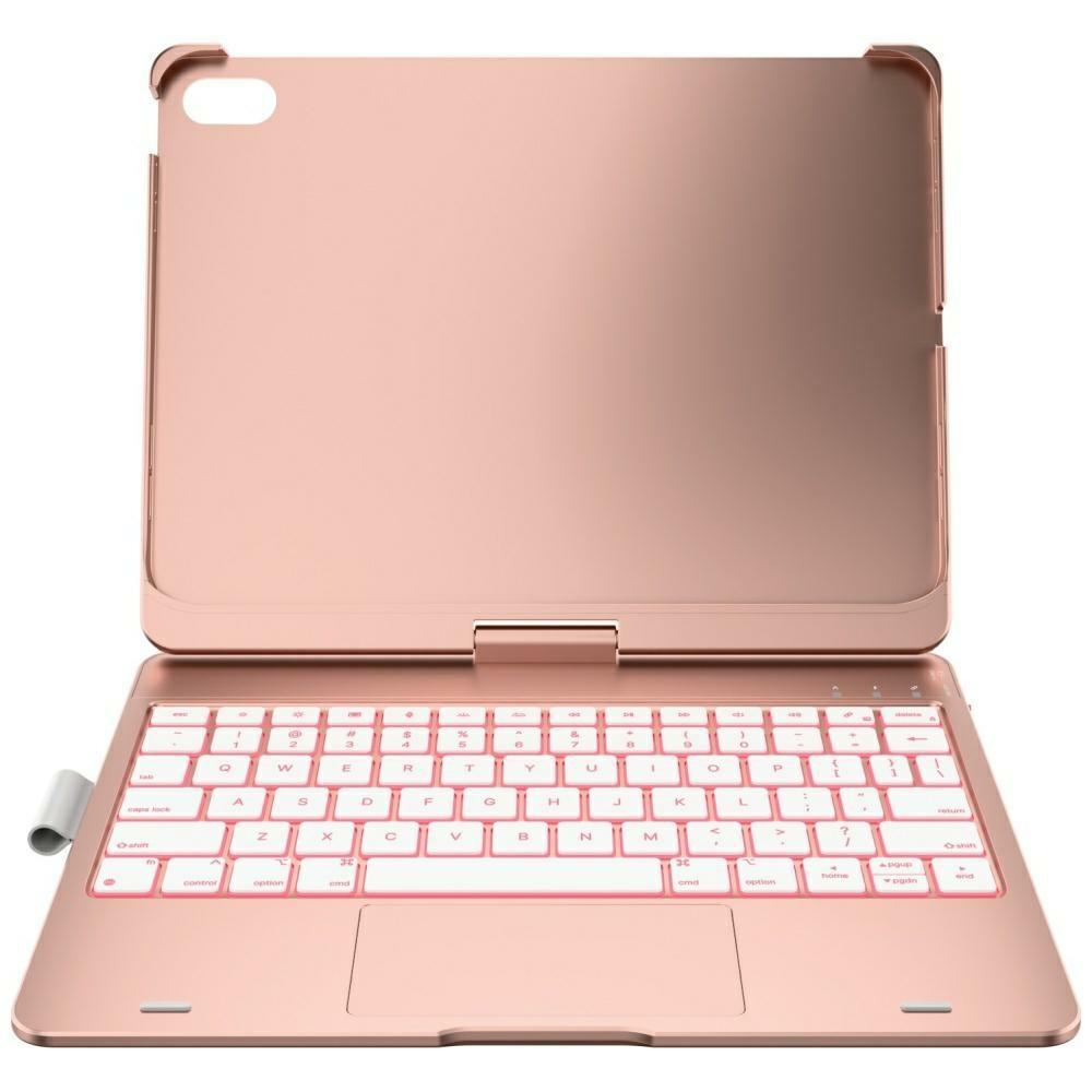 Super Merchant Etui Typecase Flexbook Touch Met Toetsenbord Voor IPad 11 (A16) 2025 / IPad 10, 9 2022 Roze