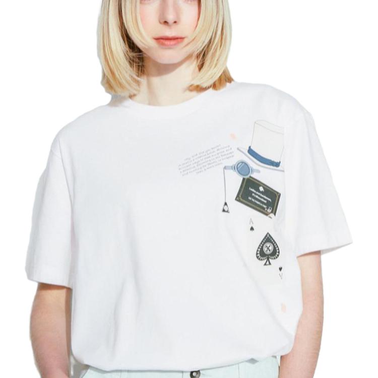 Uniqlo X Detective Conan Collaboration SS23 Printed Casual Crew Neck Short Sleeve T-Shirt Unisex T-Shirt White 462174-00