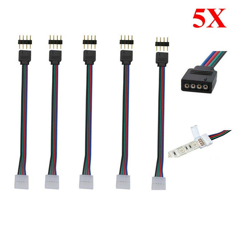 Cable Connector Wiring Harness Male Female Connector Wire PVC Plastic RGB Strip Light 4PIN Combine Light Segments