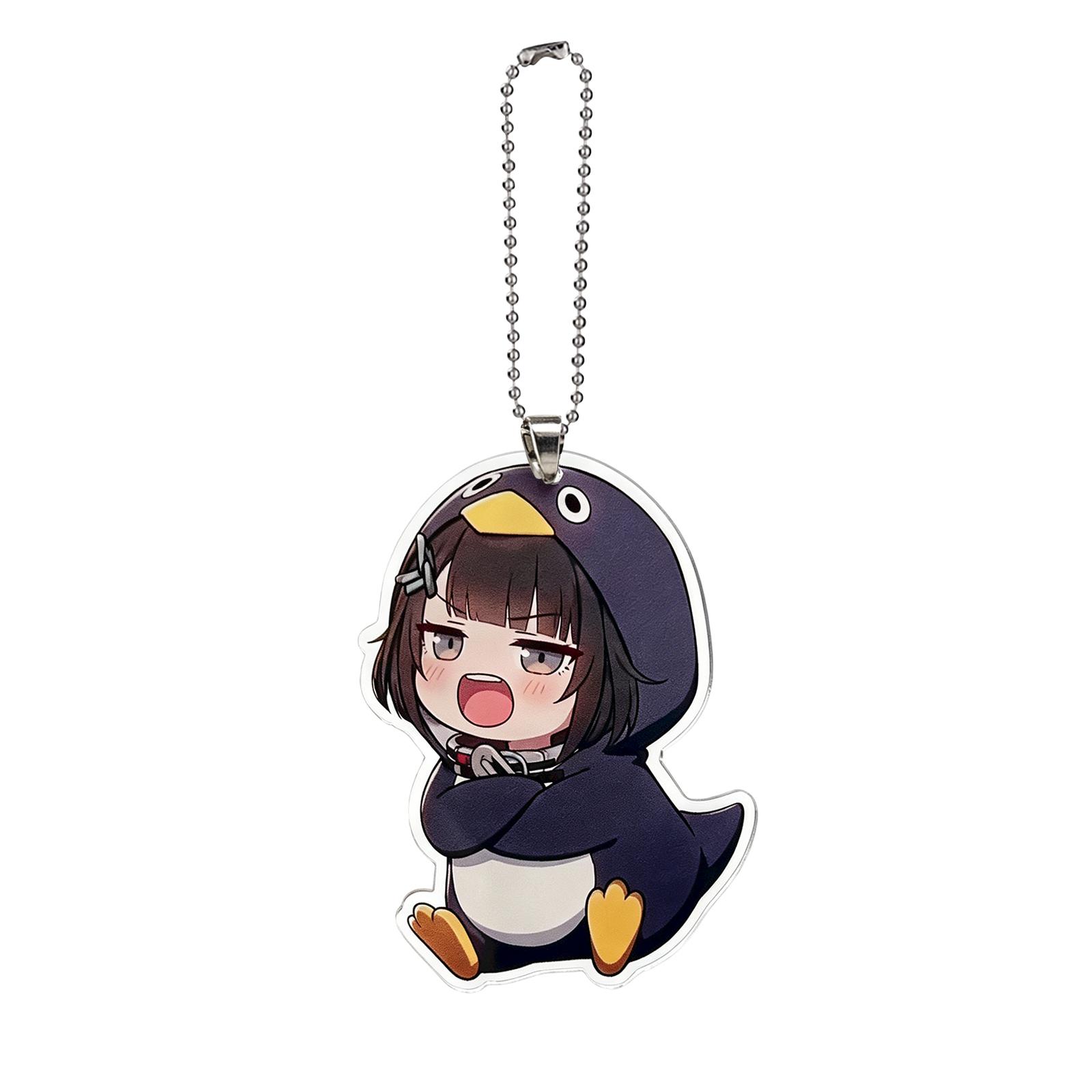 Acrylic Anime Character Keychain Pendant with Ball Chain Durable Lightweight Design Suitable for Bag or Key Decoration Collectible Accessory One Size