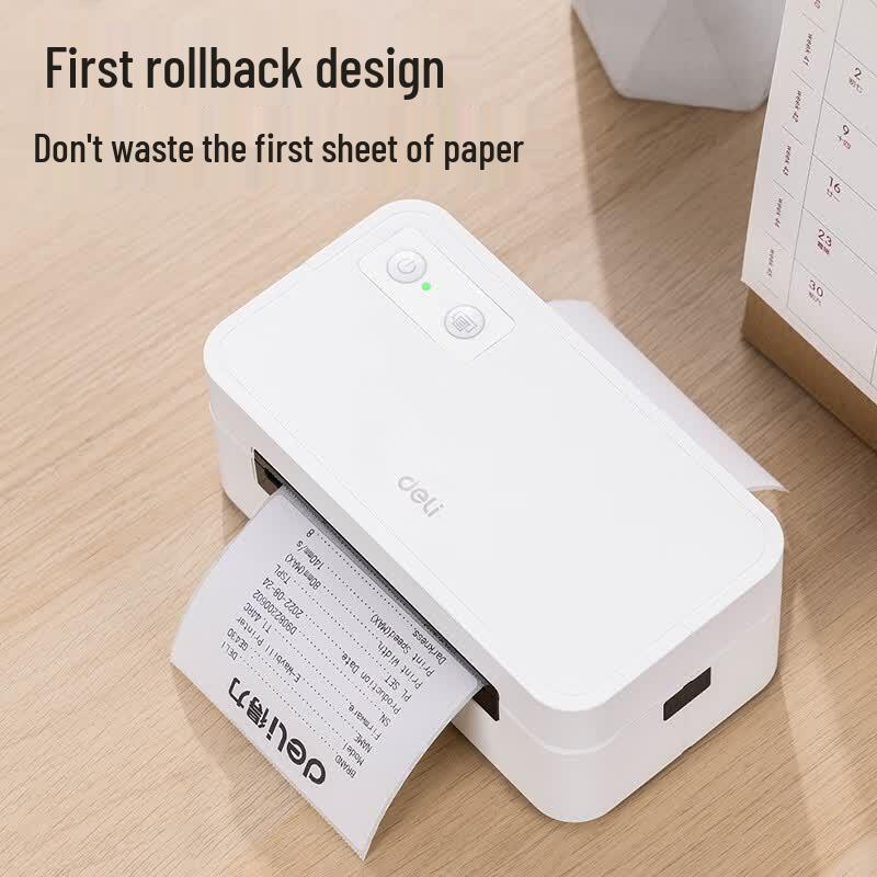 Deli GE435 80mm USB Desktop Thermal Label Printer CN plug (adapter included)