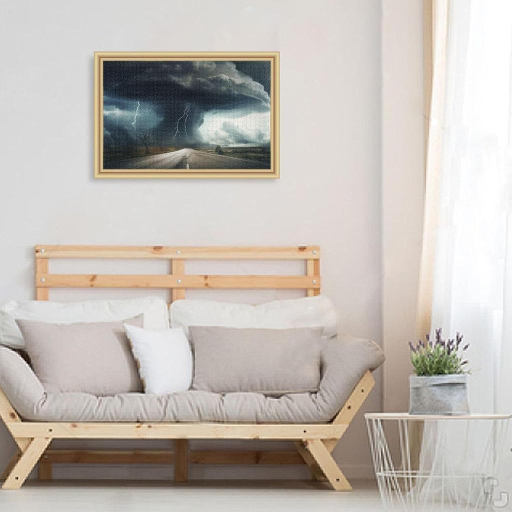 500 Pieces Lightning Tornado Puzzles Parent Child Interactive Jigsaw Puzzles Stress Relief Jigsaw Puzzles Birthday Gifts