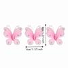 50pcs Purple & Pink DIY Craft Butterflies Small Size Artificial Gem Butterflies  For Home Decor