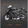 1/12 YAMAHA YZF-R1 Alloy Racing Motorcycle Model Diecast Street Sports Motorcycle Model Simulation Sound Light Kids Toys Gift
