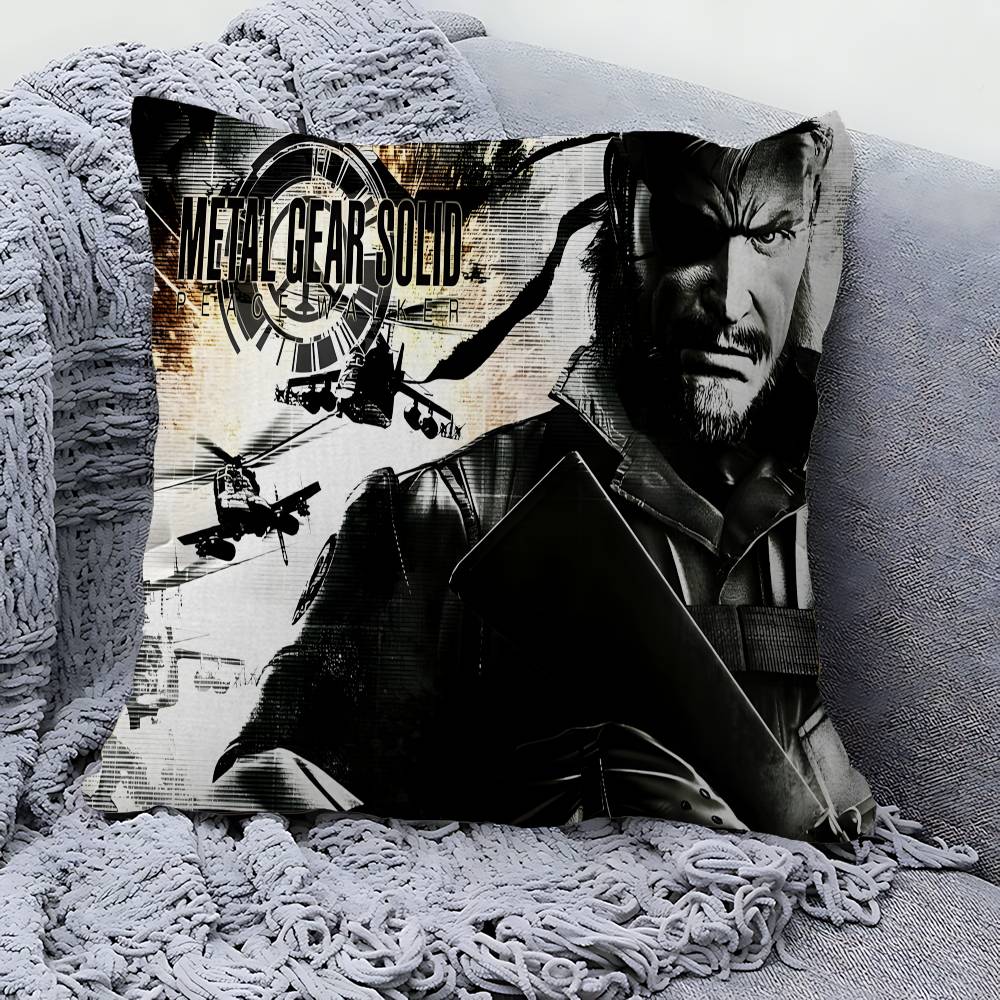 Metal Gear Solid Pillow Cushion Cover Pillowcase Living Room Sofa Home Decor Customized
