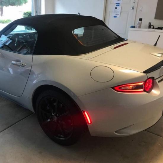 Front+Rear Smoked Lens Amber+Red Marker Side Lamp For Miata 2016- MX-5 Mazda