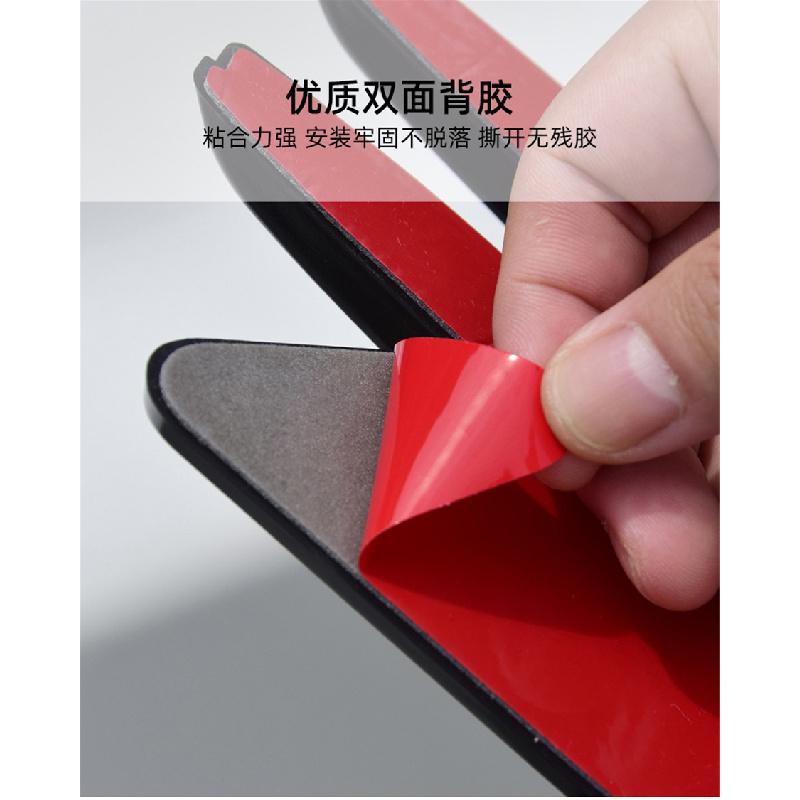 2Pcs Carbon Fiber Look Abs Car Side Fender Shark Gill Air Outlet Vent Cover Trim