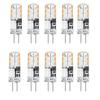 10 Pack G4 LED Bulbs 12V SMD3014 No Flicker 360° Beam Silicone Light for Crystal Chandelier Halogen Replacement