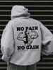 Street Sports Style Fitness Slogan Muscle Men Print Hoodie Oversize Couple Sweater