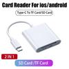 USB C SD TF Memory Card Reader Camera Adapter Trail Viewer for iPhone 17 16 15 iPad Samsung Xiaomi Keyboard Mouse OTG Adapter 3