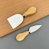 Edelstahl Käse- und Kuchenmesser-Set mit Holzgriff – Inklusive Gabel und Butterspachtel