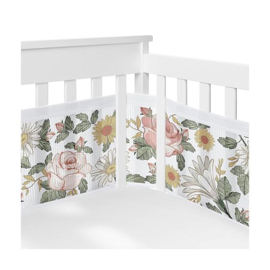 Bed Fence Set Keep Arm Legs Safe Crib Mesh Easy Installation Breathable Crib Guardrail Household Baby Products