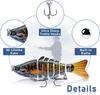 Multi-Jointed Swimbait – Realistic Swimming Lure for Bass, Pike & Saltwater Fish, Freshwater & Inshore Use