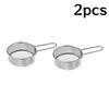 1/2Pcs Stainless Steel Flour Sieve Fine Mesh Sifter Handheld Baking Strainer for Sugar Cocoa Matcha Powder Colander Kitchen Tool