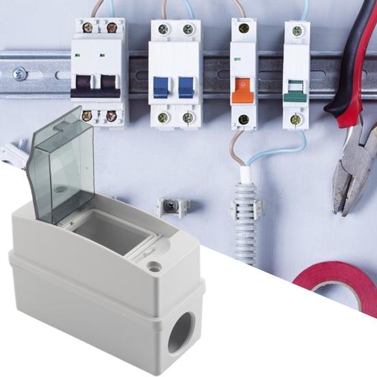 

HT Distribution Box Waterproof Dustproof PC Material Practical Convenient Operation for Workshop