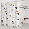 LIEI Waterproof PEVA Shower Curtain