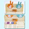 Kids Montessori Wooden Finger Numbers Counting Stick Palm Math Toy Children Counting Educational Toys Toddlers Intelligence Game