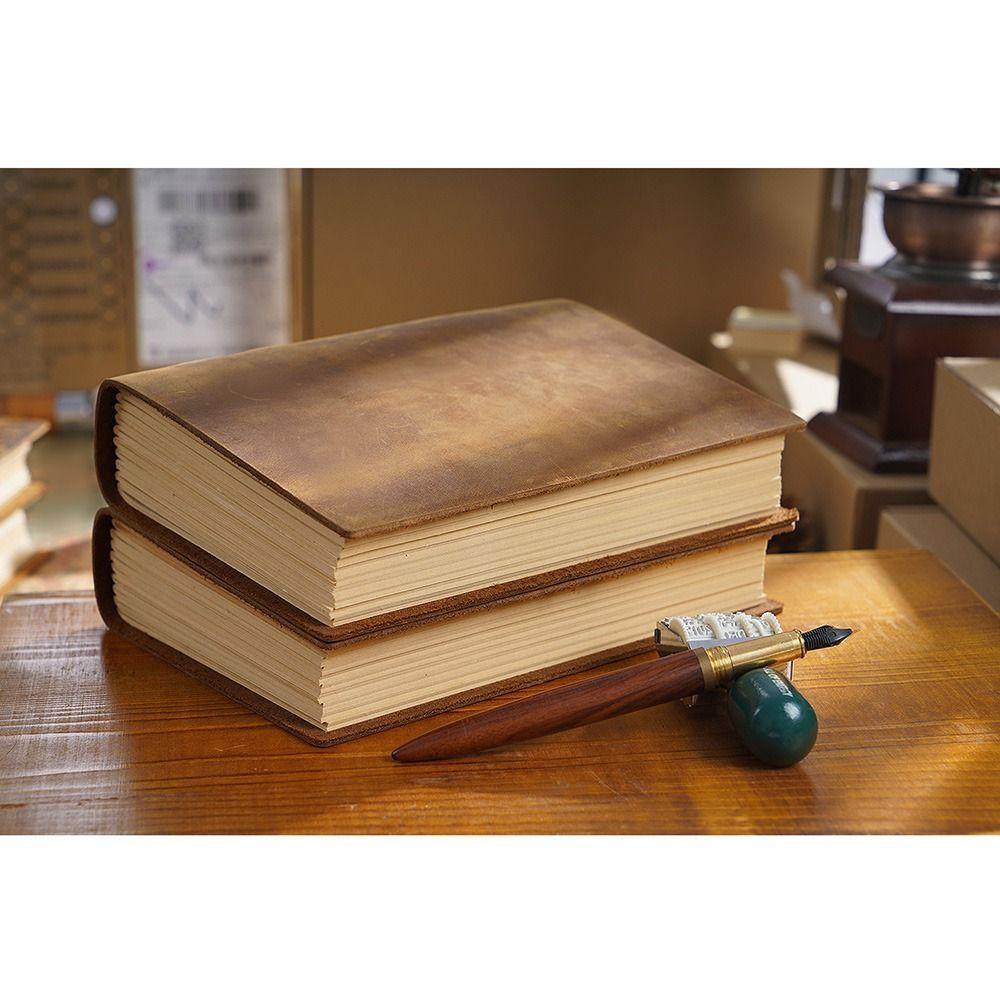 Unlined Embossed Sketchbook Vintage Bound Daily Notepad Antique Drawing Journal  School