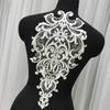 1Pce European Style Embroidered Lace Flower Patches DIY High-End Wedding Veil Sewing Accessories