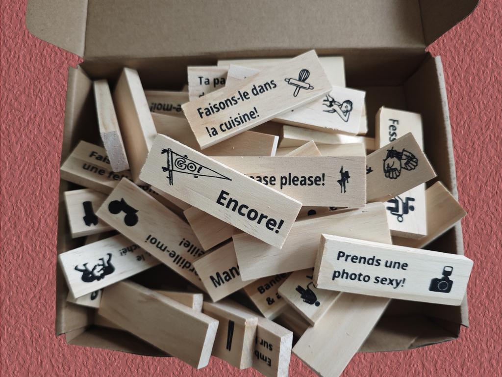 Seven Language Versions 48pcs Building Block Game Couple Wooden Block Tower Game Date Night Adult Party Game Spanish SM Product