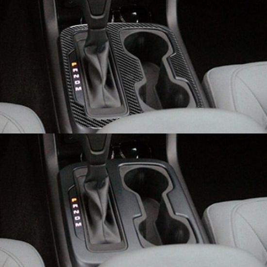 Black Gear Shift Panel Cover Sticker Carbon Fiber For Chevrolet Colorado 2015-20