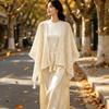 Tassel Hollowed-out Knitwear Bohemian Ethnic Style Ladies' Crochet Shawl Sunscreen Beach Wear Vacation Style Shawl Summer Season