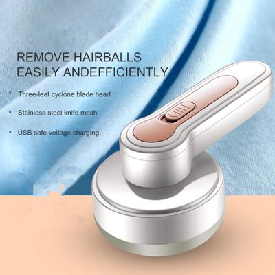 Electric Fabric Shaver USB Rechargeable 3-Leaf Blades Sweater Defuzzer Cordless Clothes Lint Remover Portable Fuzz Pills Trimmer