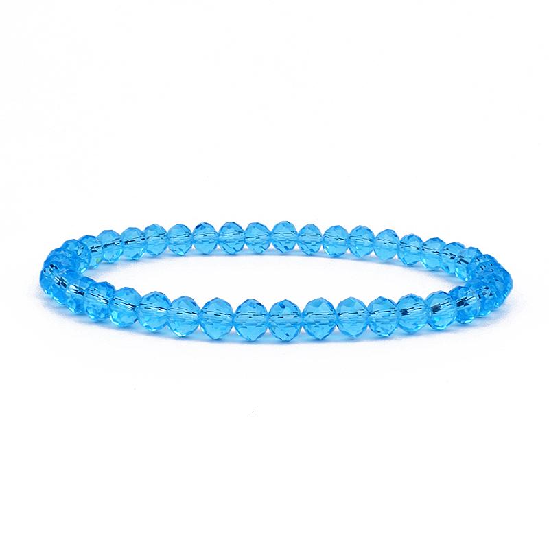 Mini Geslepen Kristal Armband Dames Luxe Kralen Dames Armband Mode 6/8mm 41kleur Kristallen Kralen Armband Vriendschap Sieraden