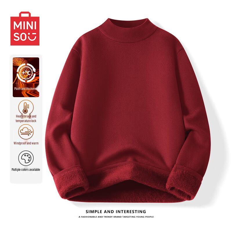 MINISO Men's Thick Thermal Turtleneck Sweater