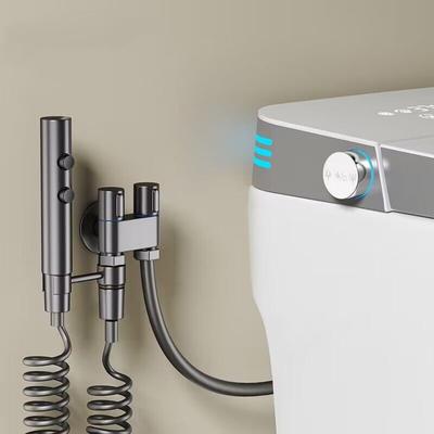 Higieniczny prysznic do łazienki Toaleta Bidet Głowica prysznicowa Podwójny wylot Zawór kątowy Zestawy akcesoriów łazienkowych Bidet Deska sedesowa
