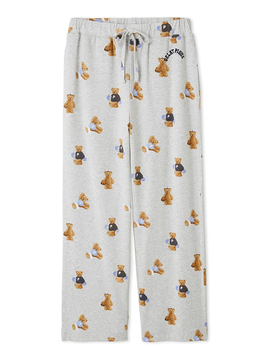 

Женские длинные брюки с принтом спортивного медведя Gelato Pique PWCP254235 GRY серый