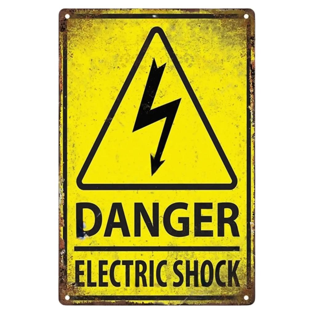 Vintage Caution Notice Zone Sign Metal Plate Warning Children Vedio Retro Plaque For Man Cave Garage Danger Door Wall Decor