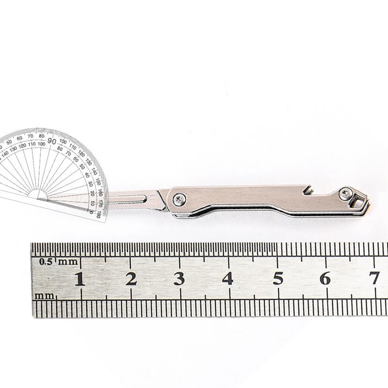Outdoor Stainless Steel Paper Cutter Unwrapping Express Delivery Mini Folding Knife Sharp EDC Keychain Portable Pocket Knife