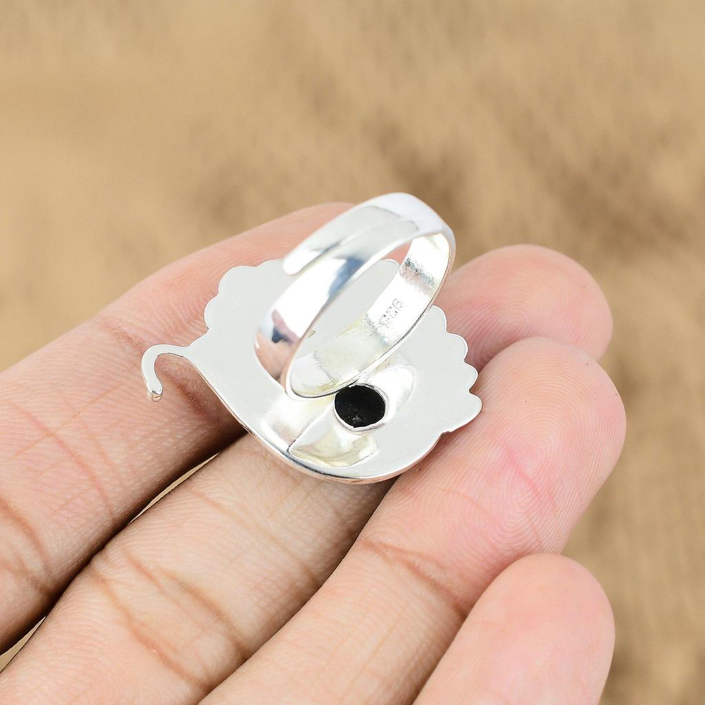 Tanzanite Quartz Gemstone Daughter Promise New Flower Ring 925 Sterling Silver