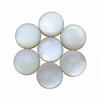 Mother of Pearl Cabochons, White Shell Round Gemstones for Jewelry Making