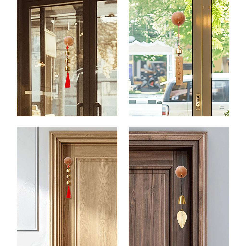 Japonská drevená zvonkohra Bezdrôtový zvonček Vstupný zvonček Ozdobný zvonček pre domáce otváranie závesných dekorácií
