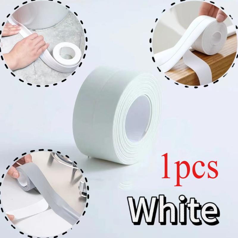 

3.2M Лента для герметизации ванны Самоклеящаяся ПВХ Маслостойкая Наклейка на угол края кухонной раковины Водонепроницаемая Уплотнительная лента для туалета 2.2cmx3.2m