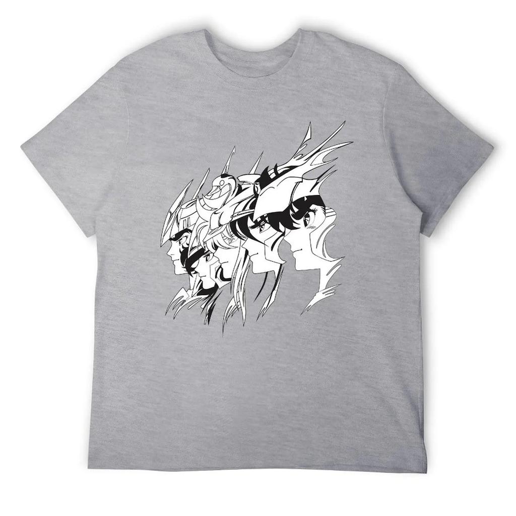 Crewneck Saint Seiya Bronze Knights For Sale T-shirt  Sports Tees Novelty Geeky Fitness Eur Size