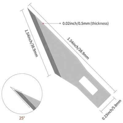 50Pcs Hobby Knife Blades #11 Precision Knife Replacement Blades Cutting Tool for Art Craft Scrapbooking Carving Knife Blades
